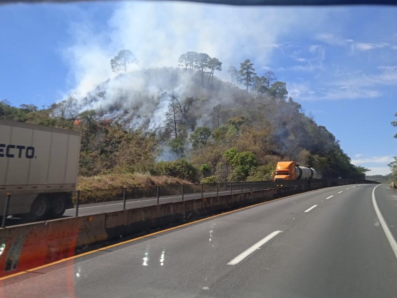 Incendio en carretera federal 15D