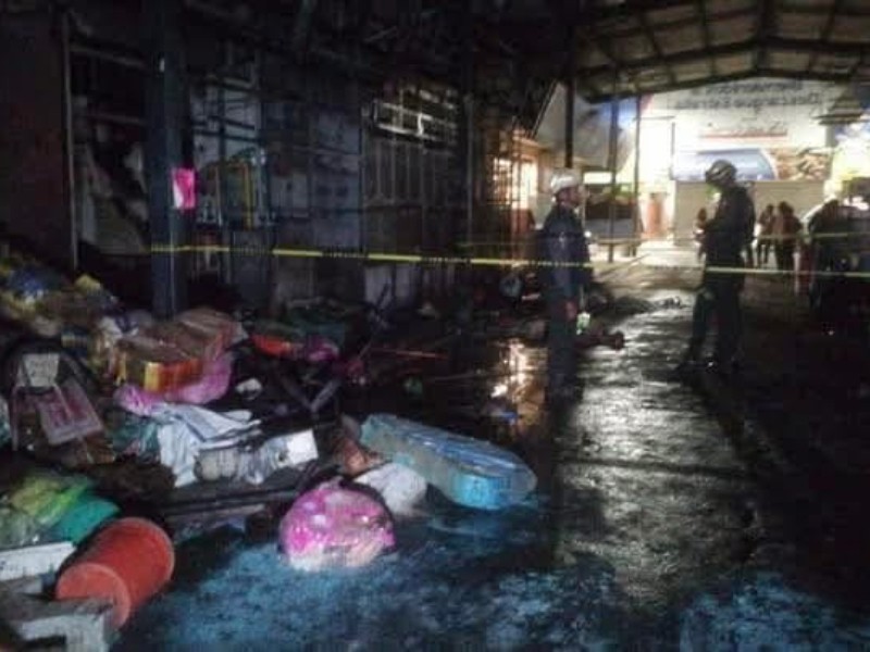 Incendio en el descargue solo registró daños en un local