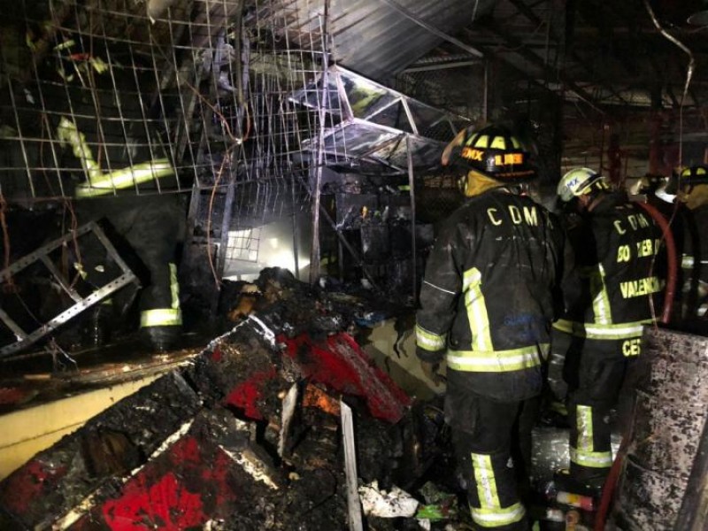 Incendio en el Mercado Morelos de CDMX