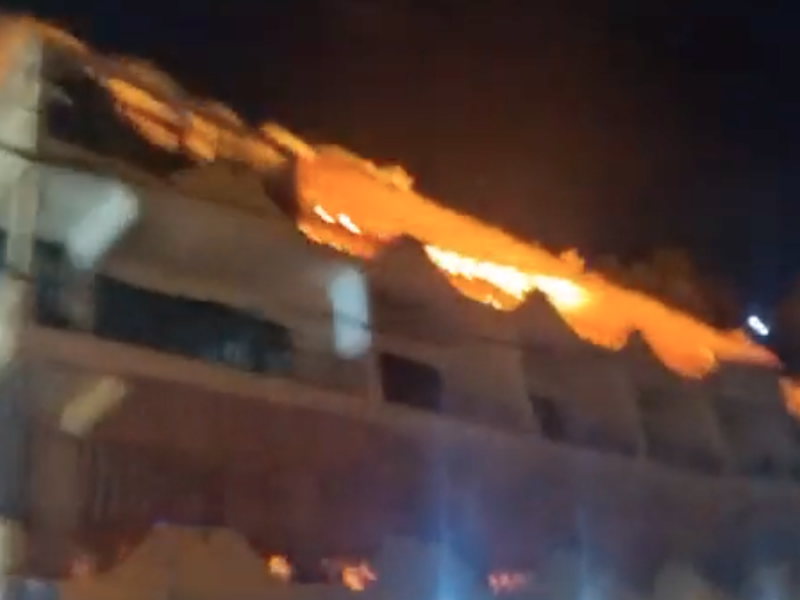Incendio en hotel de Acapulco