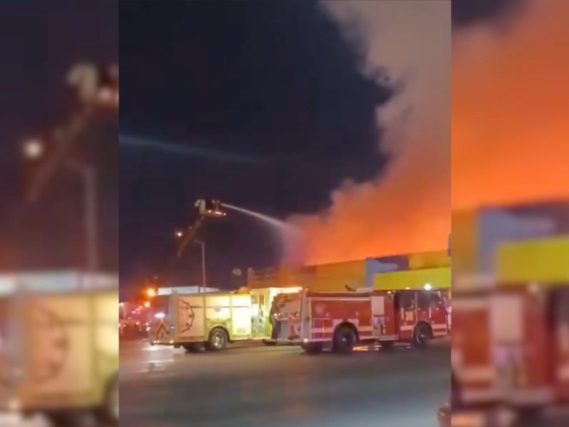 Incendio en local abandonado queda con daño total en estructura