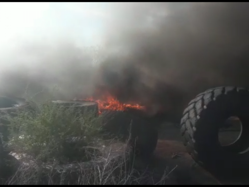 Incendio en taller fue por quema de basura