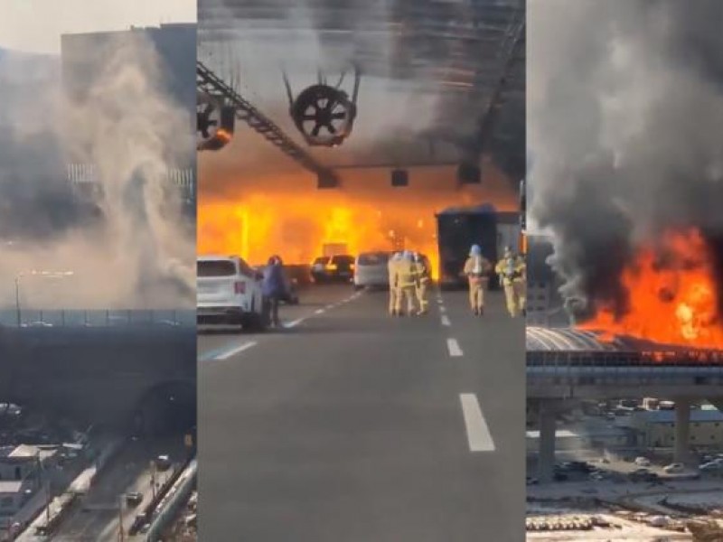 Incendio en túnel de Corea del Sur, deja 6 muertos