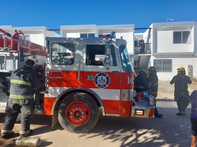 Incendio en un departamento, al norte de Culiacán