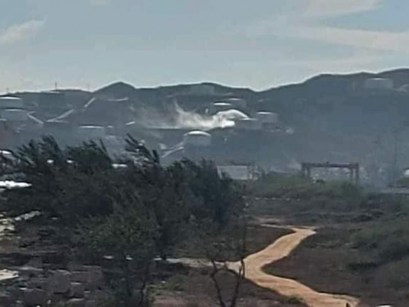 Incendio en zona de tanques Terminal Maritima