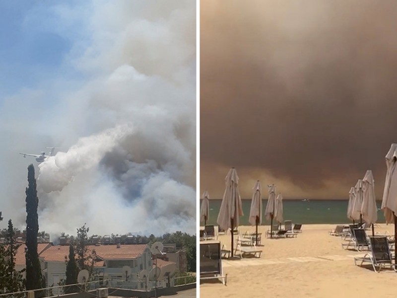 Incendio forestal amenaza Turquía y deja escenas apocalípticas