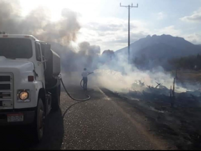 Incendio forestal en Boca de la Sierra