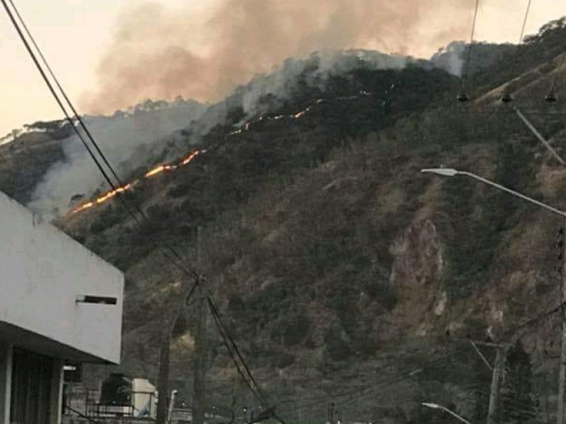 Incendio forestal en el cerro de San Juan
