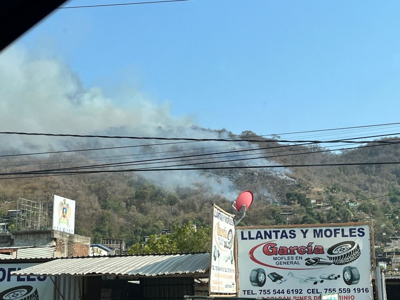 Incendio forestal en Zihuatanejo afectó 36 hectáreas de pastizales