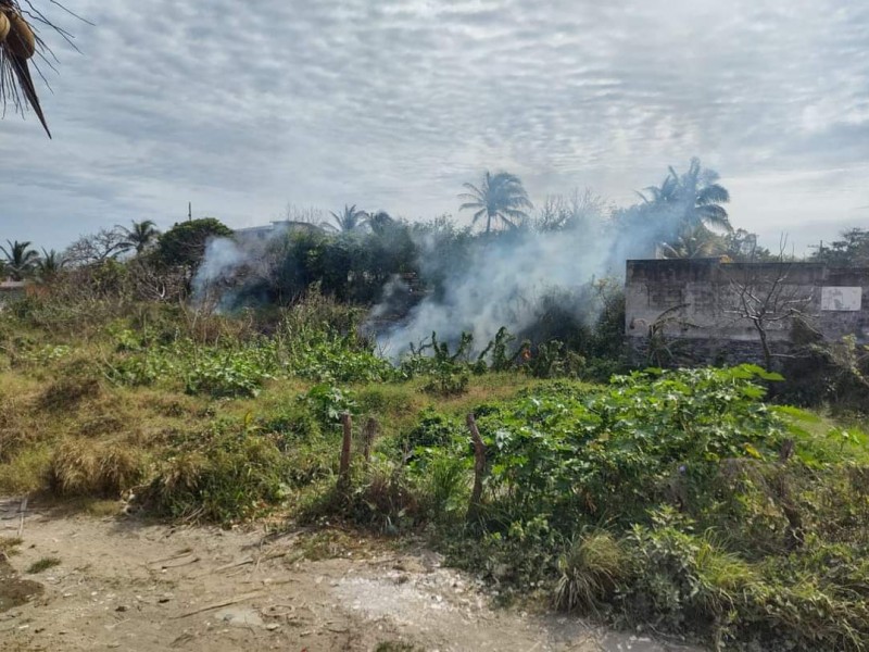 Incendios de pastizales en Alvarado afectan salud de pobladores