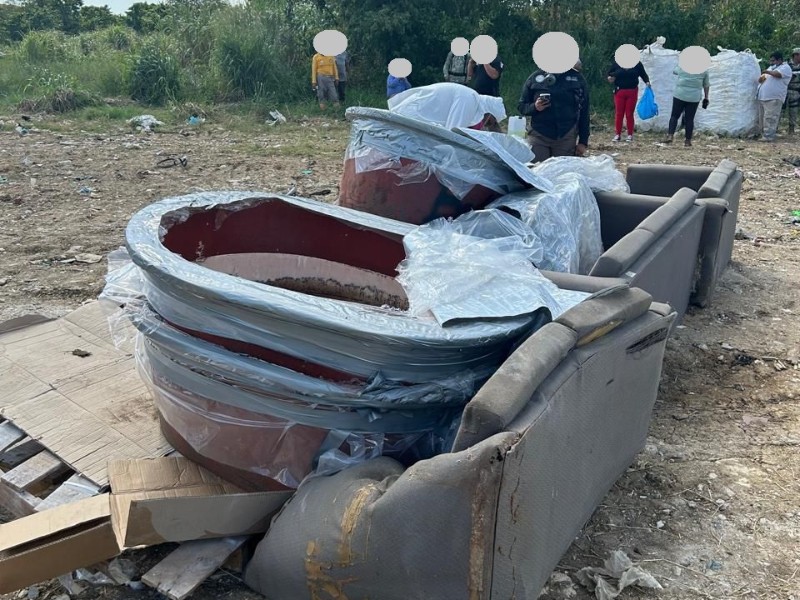 Incineración de precursores químicos en Chiapas
