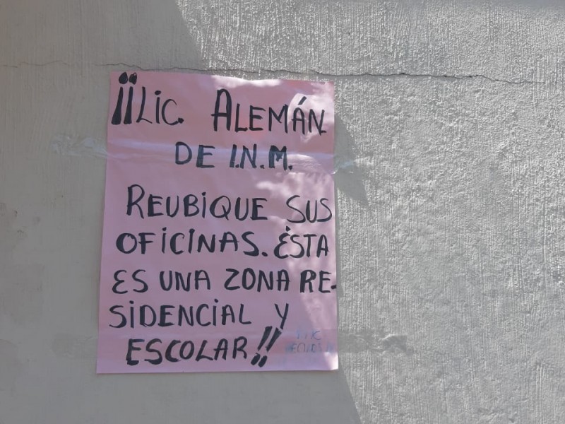 Inconforma a vecinos instalación de oficinas del INMI