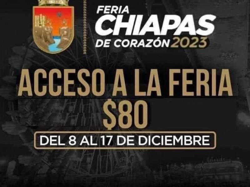 Inconformidad por alto costo de acceso a Feria Chiapas