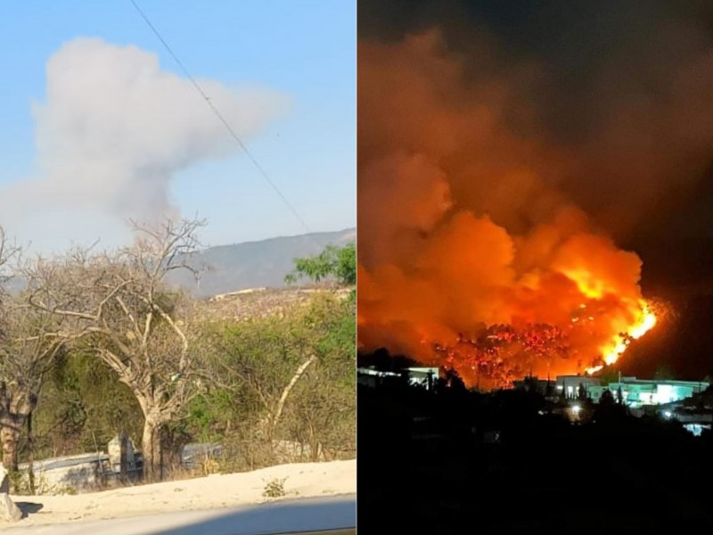 Incontrolable incendio en Vicente Guerrero