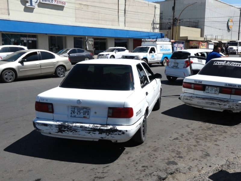 Incrementa 90% uso de taxistas ruleteros en Obregón por Navidad