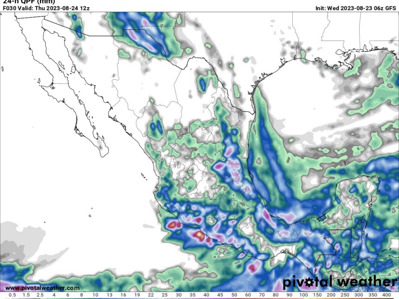 Incrementa el potencial de lluvias