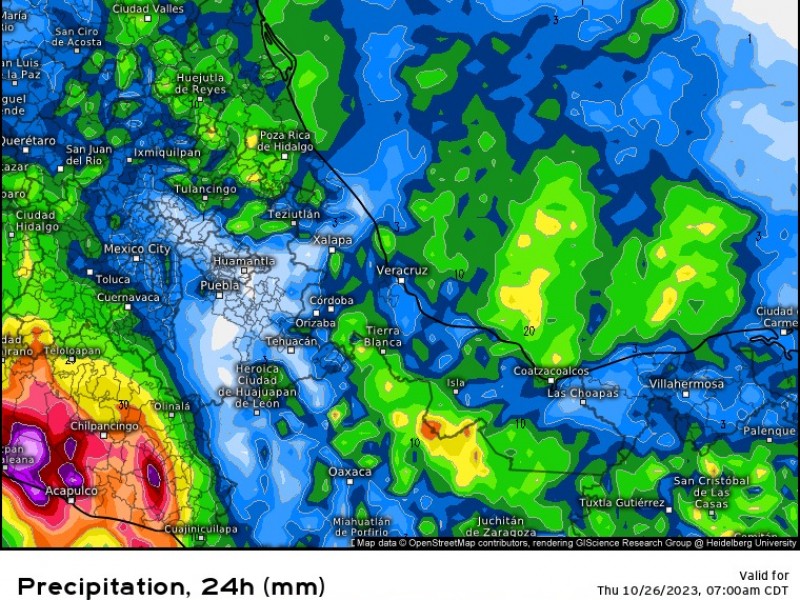 Incrementa el potencial de lluvias