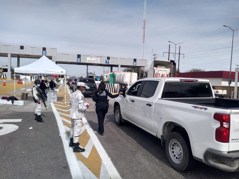 Incrementa flujo vehicular en caseta de cuota de Hermosillo