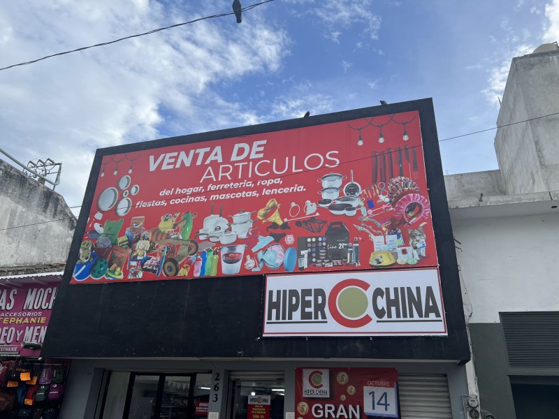 Incrementa presencia de tiendas chinas en Chiapas