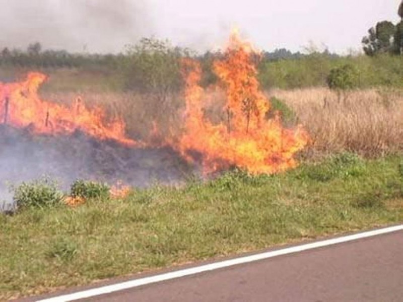 Incrementa quema de pastizales en Veracruz Puerto
