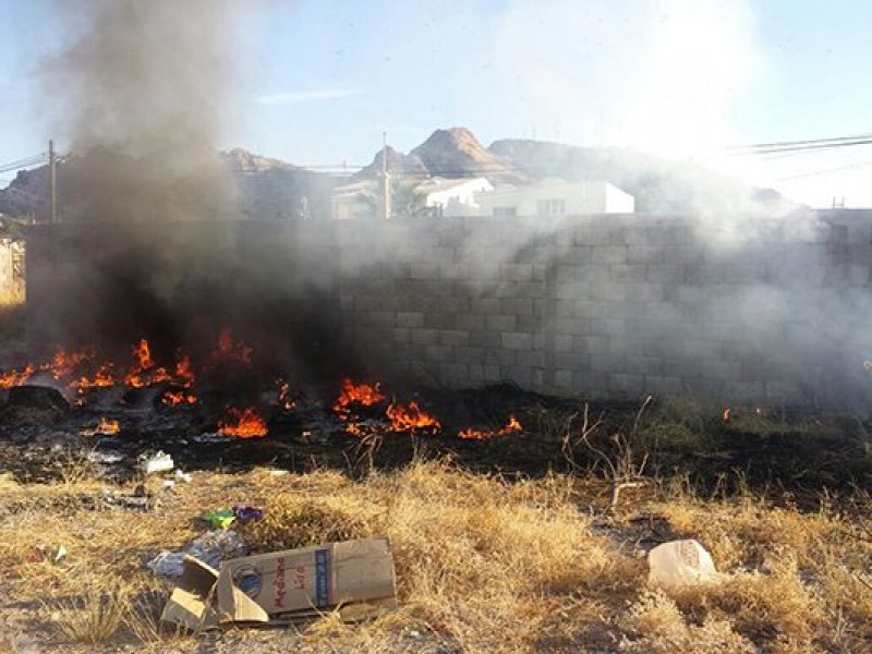 Incrementan los incendios en lotes baldíos