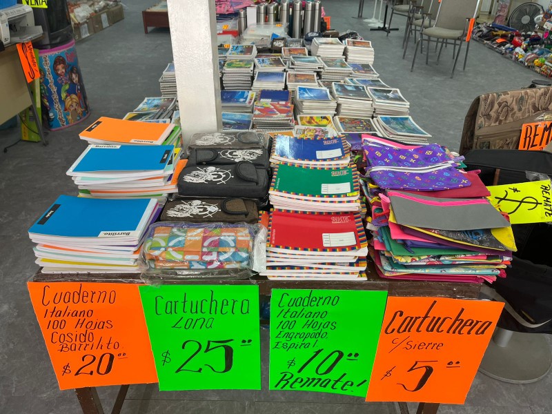 Incrementan precios de útiles escolares para regreso a clases