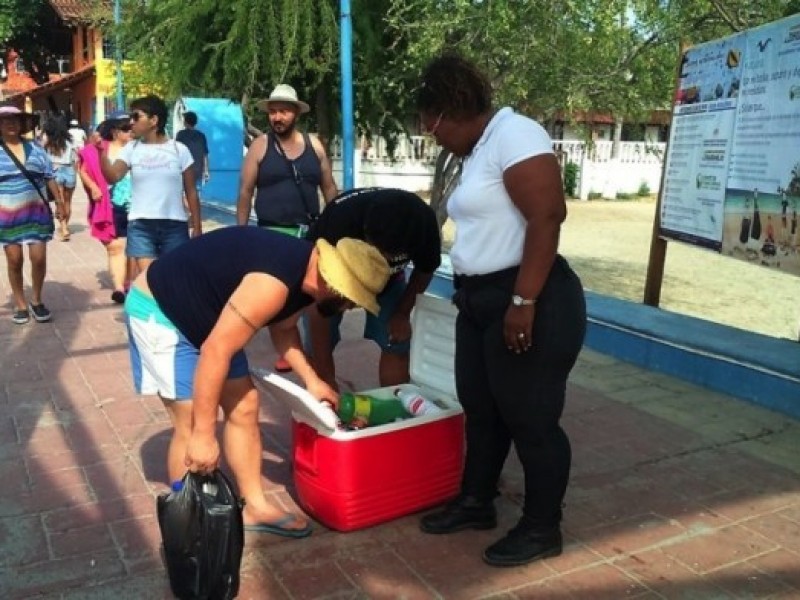 Incrementó decomiso de unicel en accesos de playa