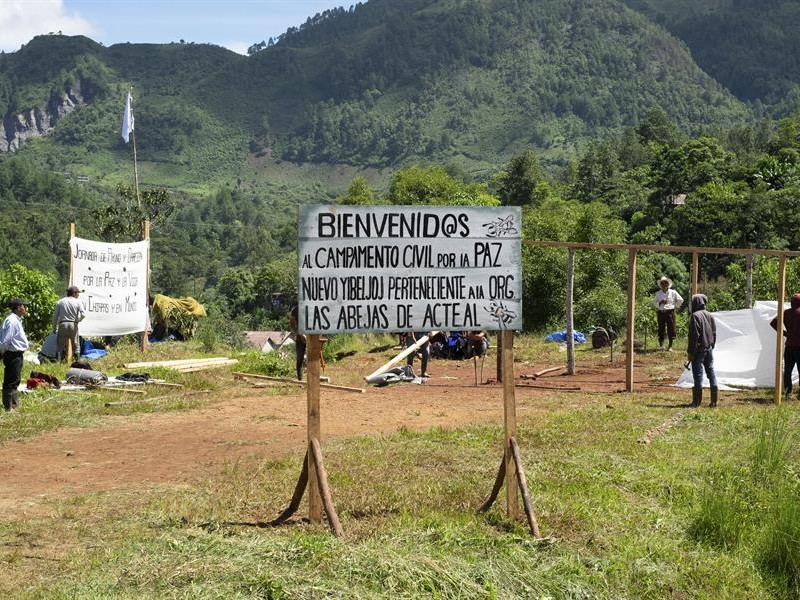 En Chiapas, indígenas desplazados exigen fin al crimen organizado