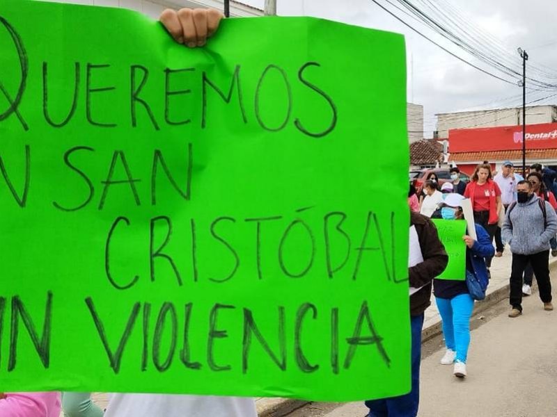 Indígenas marchan por la paz en San Cristóbal. Exigen seguridad