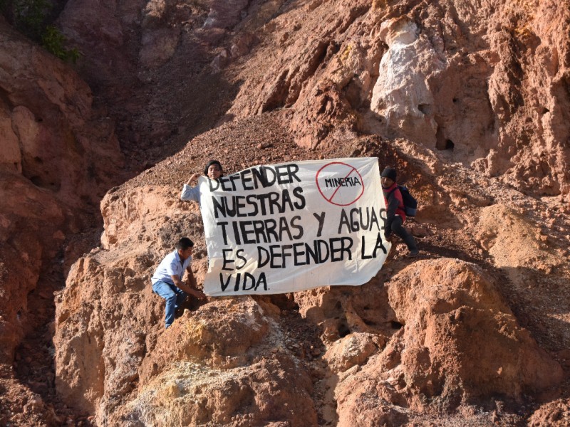 Indígenas se pronuncian contra la explotación minera en Chiamalapa