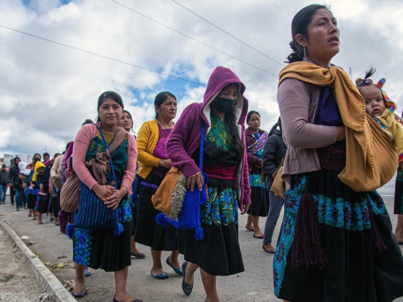 Indígenas Tzotziles marchan para visibilizar la violencia