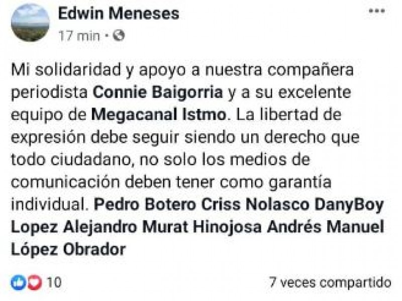 Indignación por cierre arbitrario de Meganoticias Salina Cruz