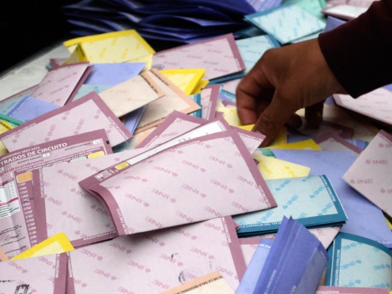 INE realiza cómputo de votos de Elección Judicial
