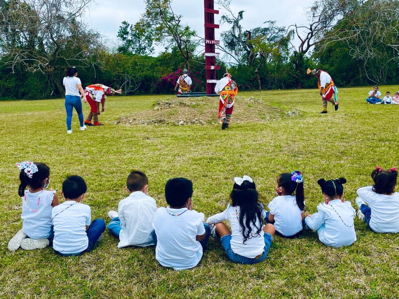 Infantes participaron en talleres artesanales en Tuxpan