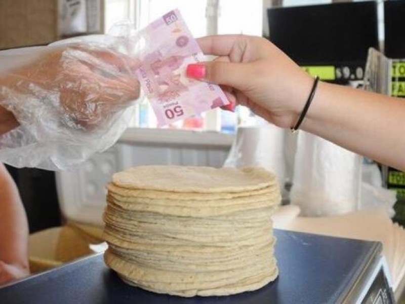 Inflación provocará un aumento en el precio de la tortilla