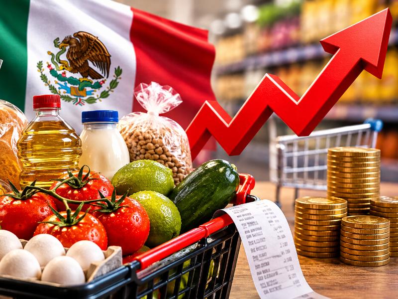 Inflación en México se acelera a 3.26% en primera quincena de agosto
