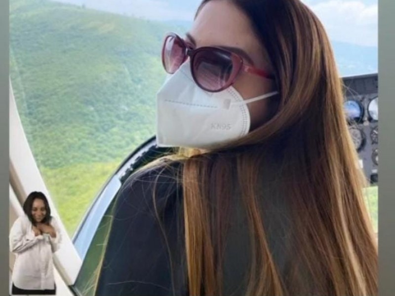 Influencer pasea en helicópteros de traslado de vacunas Covid