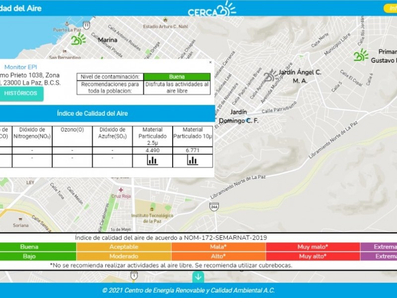 Infórmate sobre la calidad de aire en La Paz