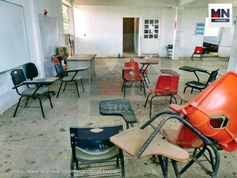 Infraestructura escolar no está apta para retorno presencial en Tuxpan