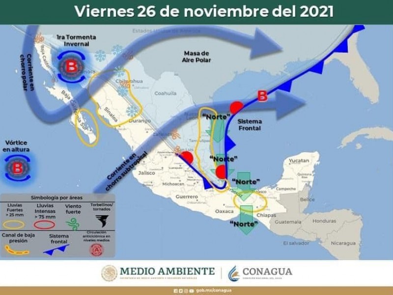 Ingresa primera tormenta invernal de la temporada