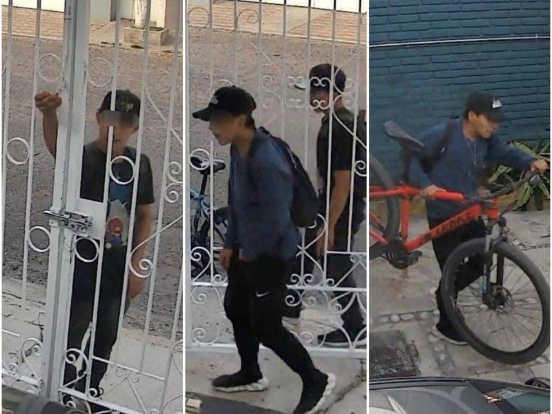 Ingresan a domicilio y roban bicicleta, captados en video