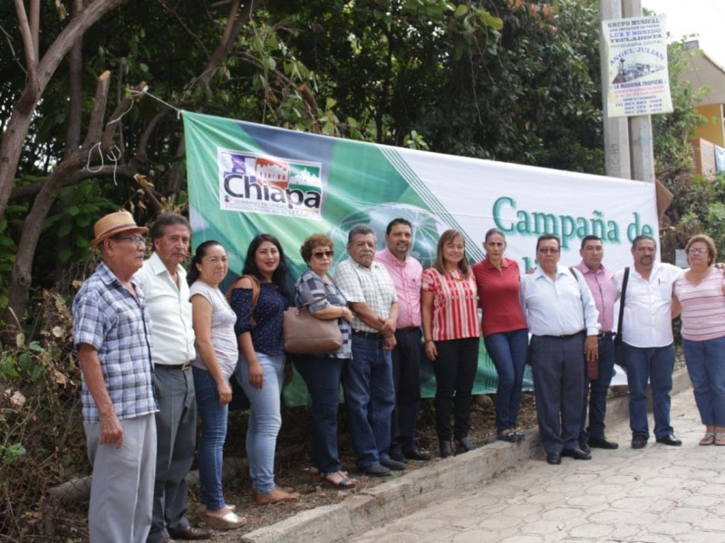 Inicia campaña de limpieza en Chiapa de Corzo
