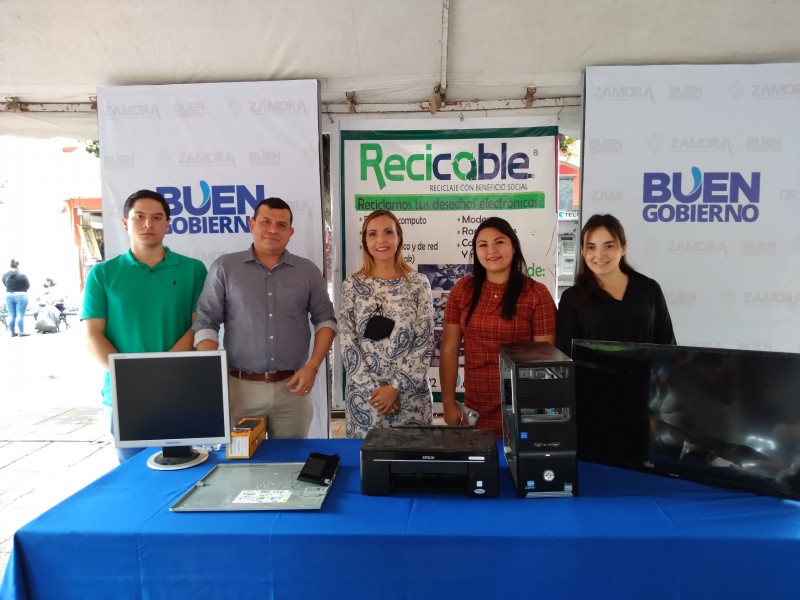 Inicia campaña de reciclaje de residuos electrónicos en Zamora