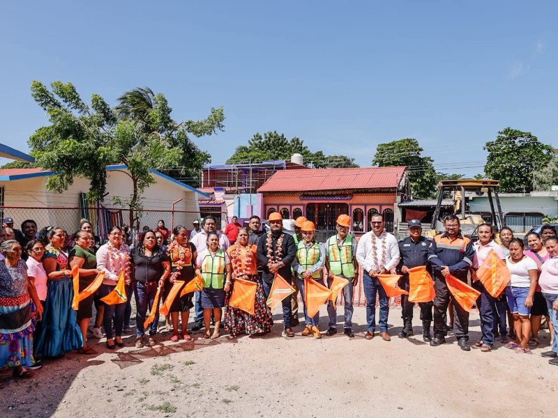 Inicia construcción de barda perimetral en Jardín de Niños “10 de Mayo”
