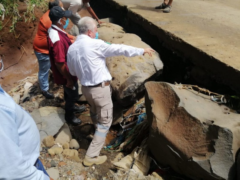 Inicia construcción de puente colapsado en Tapachula