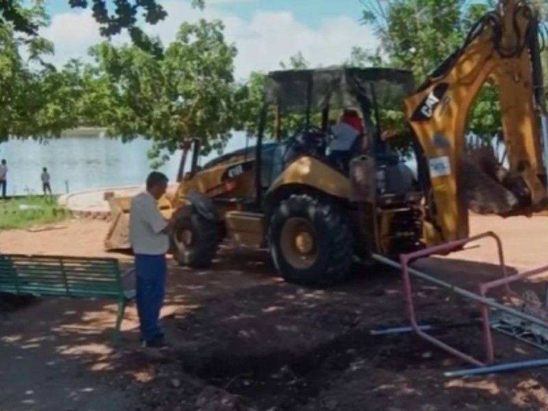 Inicia construcción del nuevo auditorio en la Laguna del Náinari