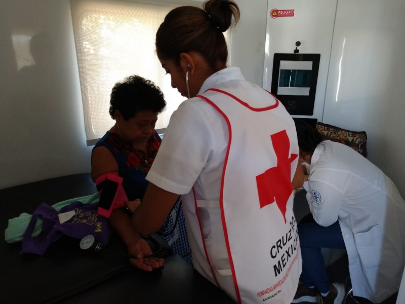 Inicia Cruz Roja brigadas médicas gratuitas