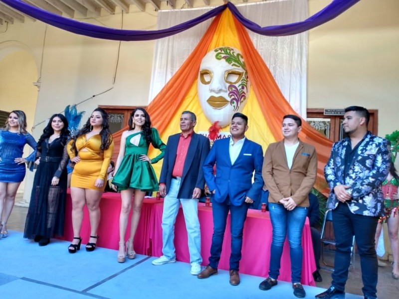 Inicia el ambiente carnestolendo, presentan candidatas y candidatos