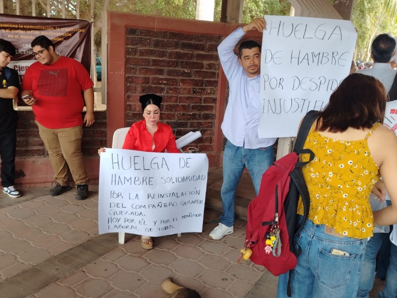 Inicia huelga de hambre trabajador despedido de la UAdeO en Guasave