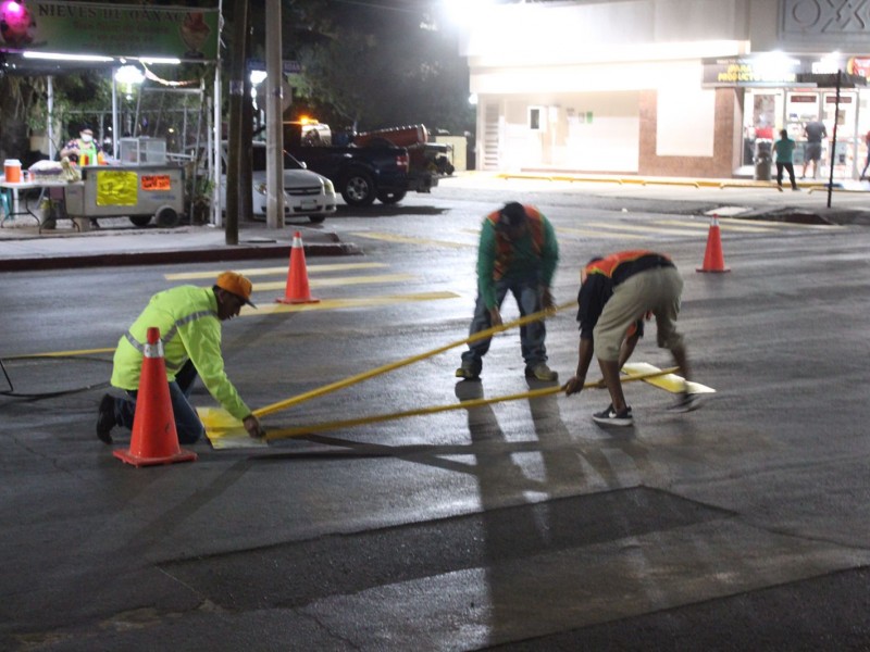 Inicia Infraestructura Urbana bacheo emergente tramo Apiguay-Obelisco